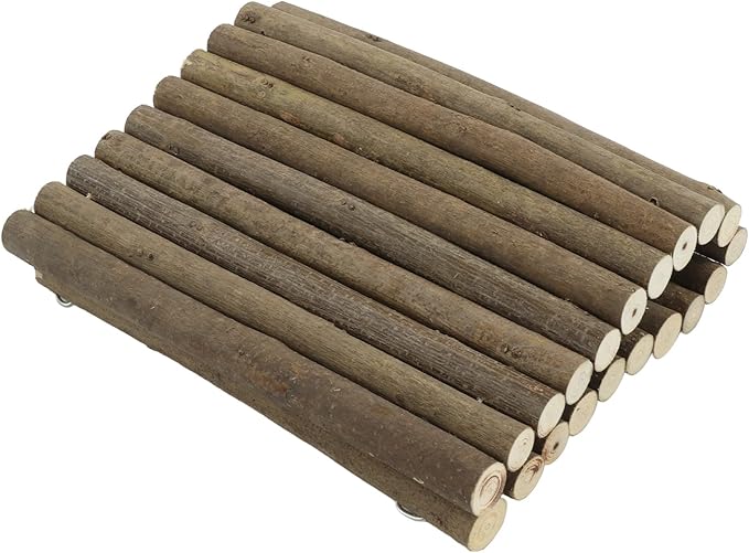 Tnfeeon Wooden Hamster Bridge,Shrub Rodents Chewing Climbing Tunnel Small Animal Bendy Bridge Ramp Hut Hideout for Guinea Pigs Hedgehogs Chinchillas and Other Rodents
