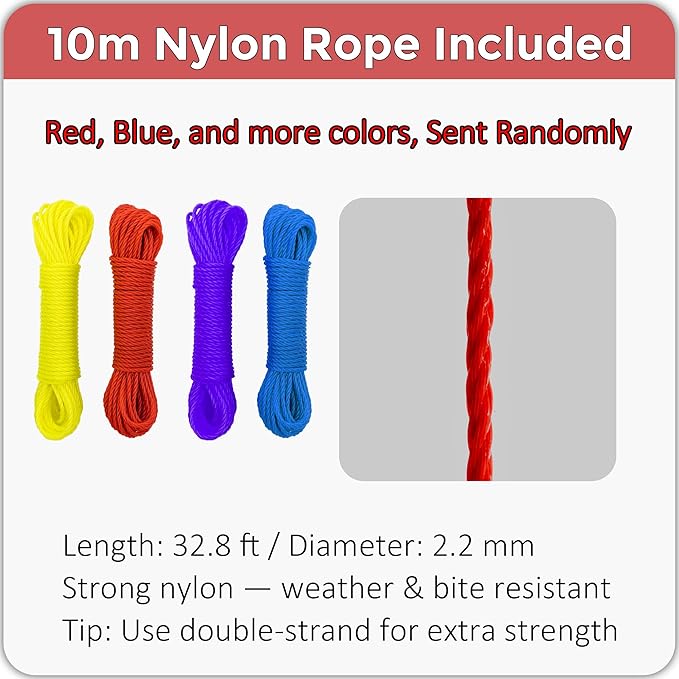 mayoken® 4 Pack Horse Treat Ball Hay Feeder Toy – Durable TPR Hanging Feeding Toy for Horse, Goat, Sheep & Pony – Enrichment to Relieve Stress & Prevent Boredom (Red + Blue)