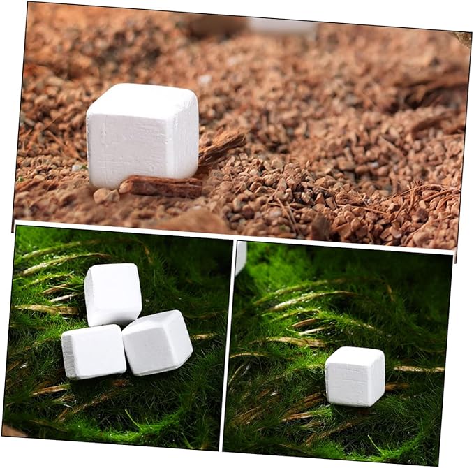 30pcs Natural Mineral Calcium Block for Reptiles and Amphibians Supports Growth and Dental Health for Tortoises Turtles Frogs Lizards Chameleons Provides Essential Trace Elements