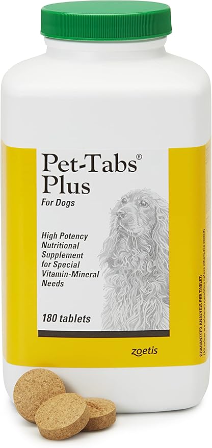 Zoetis Pet Tabs Plus 180CT,Brown,10000276