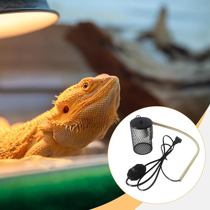 Heating Light Cage Insulation Cage Heating Lamp Holder for Turtle Parrot Pet