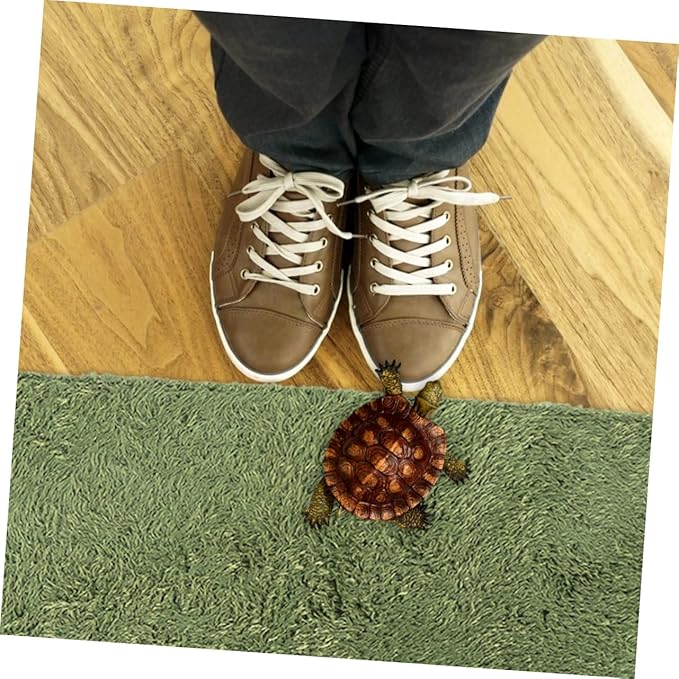 VOSAREA Household Reptile Carpet Comfortable Crawl Pets Cushion Washable Pet Mat for Lizard Gecko Turtle Tortoise Habitat Faux Grass Bedding