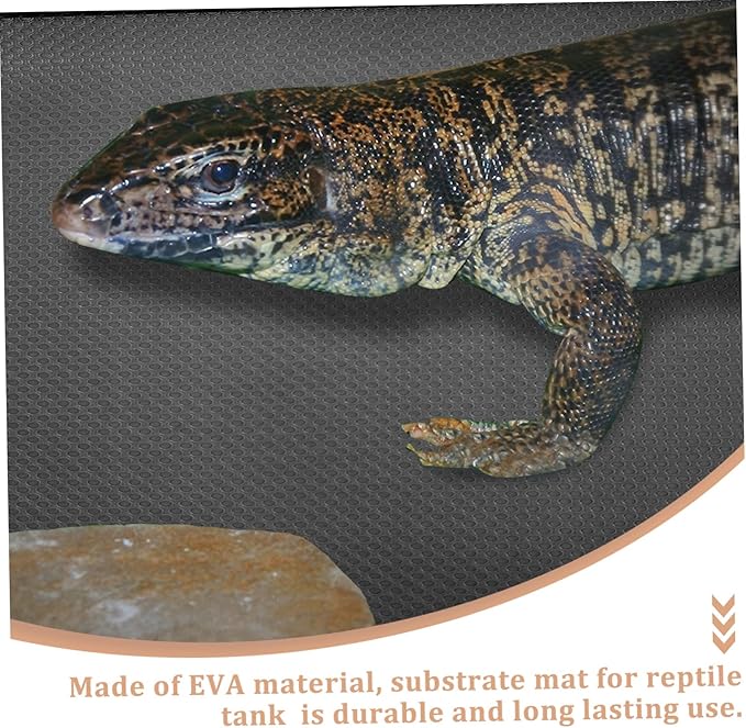 WOONEKY Reptile Substrate Mat for Bearded Dragon Snake Lizard Heating Pad for Reptiles Included Pet Supplies