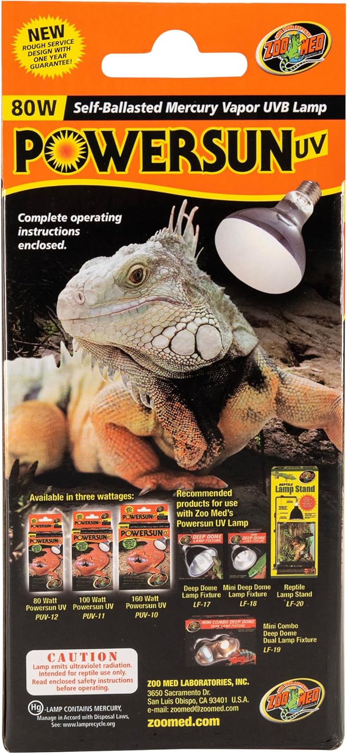 Zoo Med PowerSun UV Bulb 80 Watt