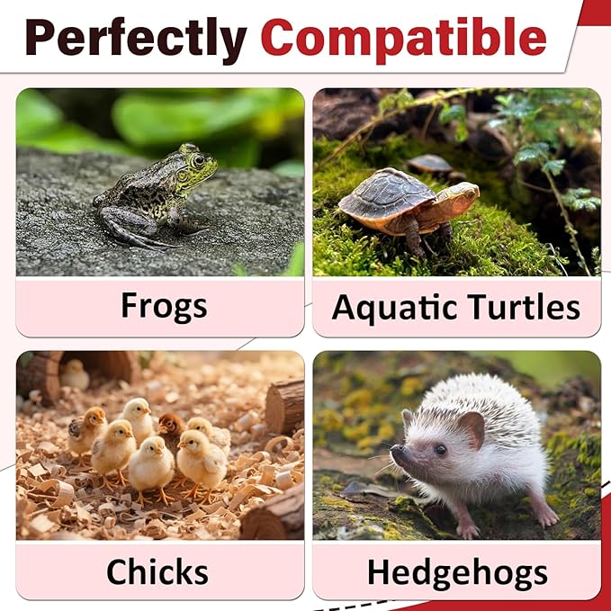 4 Pcs Reptile Heat Lamp, 100W UVA Basking Light Bulb, Intense Basking Spot with Simulated Sunlight for Turtles, Chickens, Pet Brooder & Household Heating
