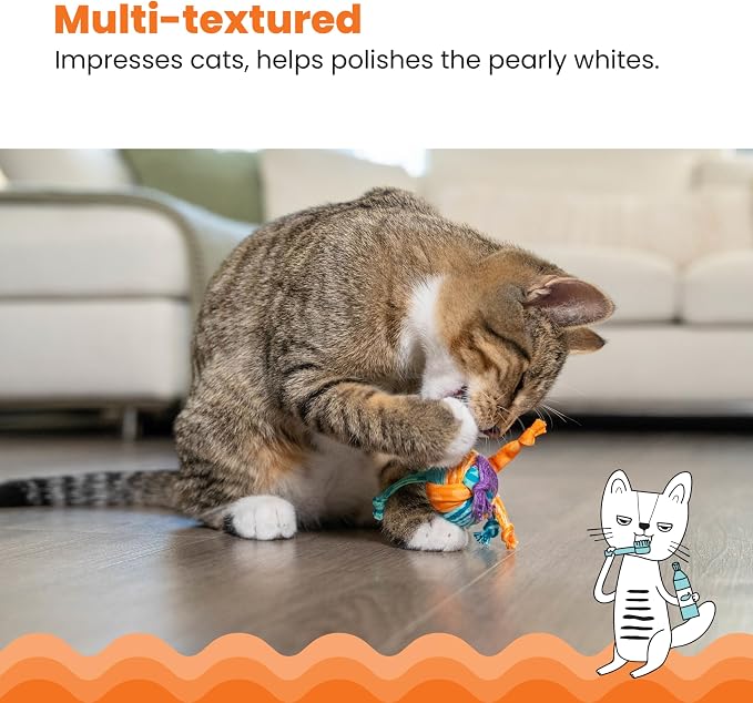 Catstages Tons of Tails Dental Catnip Cat Toy (Pack of 2) - Image 5