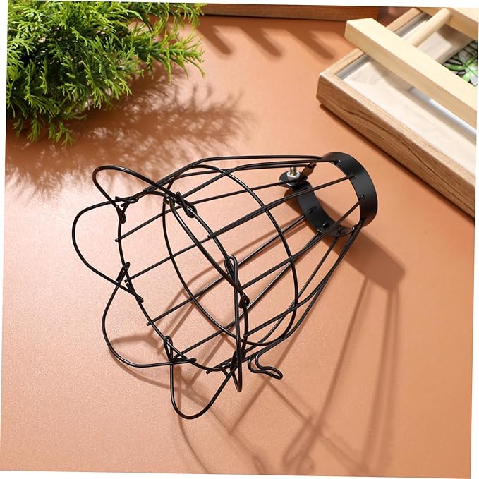 Happyyami Reptile Heat Lamp Cover Pet Cage Lampshade Shell Heat Lamp Cage for Reptiles