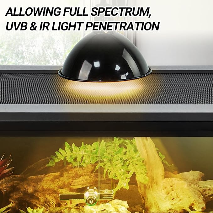 REPTI ZOO 35 Gallon PVC Reptile Tank, Reptile Terrarium for Crested Gecko Frog Lizard Snake Turtle Hermit Crab, 36x18x12 inch Leopard Gecko Enclosure with Sliding Door & Screen Ventilation