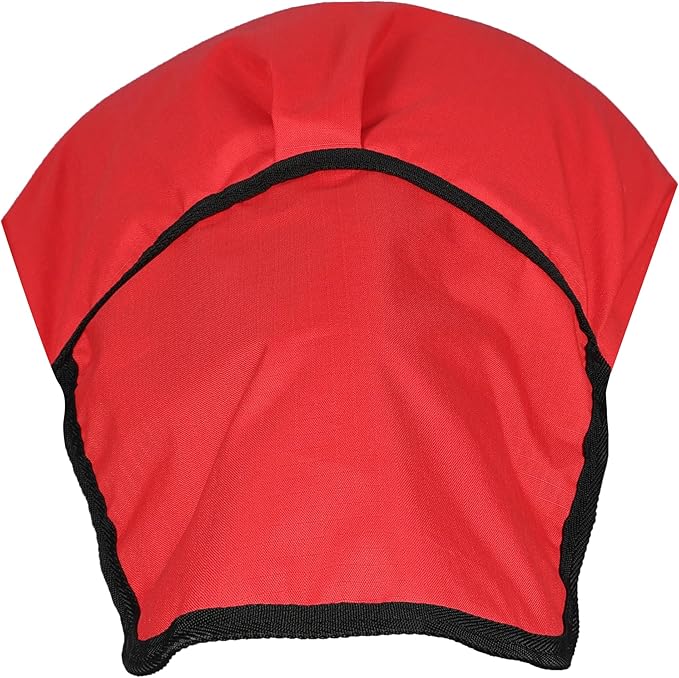 Horse Blanket 600D Ripstop Winter Turnout Blanket, 250 GSM Polyfill, 100% Waterproof & Breathable, Cold Weather Horse Blanket with Secure Fit (Red w/Black Trim),Size-81