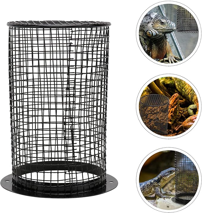 balacoo 2pcs Reptile Lampshade for Heating Lizard Light Scald Cover Climbing Box Lamp Cover