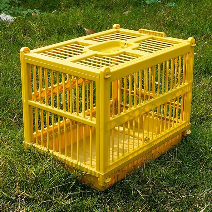 Genérico Bird Travel Cage | Bird Transport Cage with Perch - Lightweight Parrot Carrier | Indoor & Outdoor Use Parakeet NINFA Finch Lovebird Cockatiel Canary