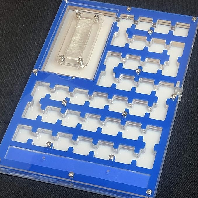 ANT Big Space Acrylic Farm Maze, Nest with Feeding Area and moisturing Zone House for Pet Anthill (Lakeblue)