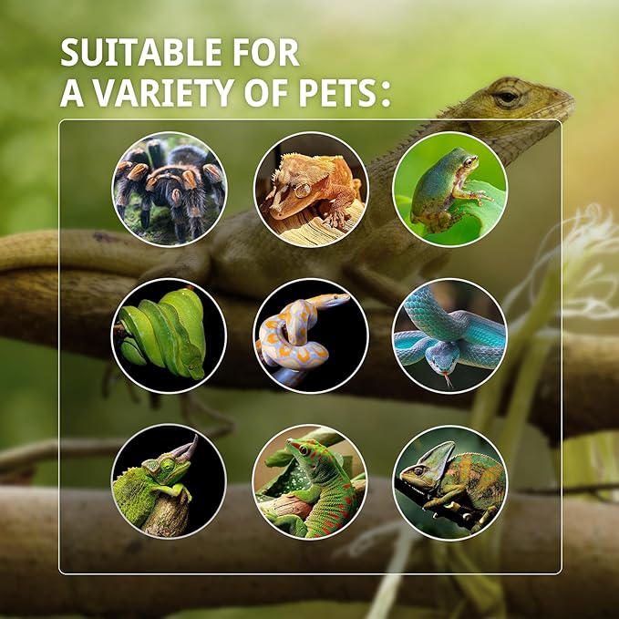 67 Gallon Tall PVC Reptile Enclosure,24"x18"x36" Reptile Tank Large Terrarium for Arboreal Reptile,Snake,Ball Python,Gecko,Frog,Lizard,Chameleon with Front Sliding Door,Screen Ventilation