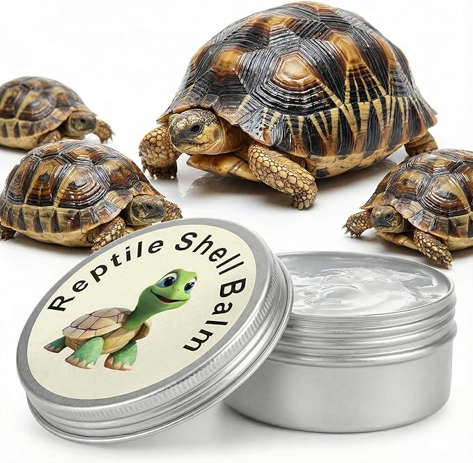 2.5 Oz roptoTortoise Shell Conditioner Cream – Shell Cleaner Balm for Restore Shine Polish and Repair for Sulcata Russian Desert Tortoise Turtle Protection and Care