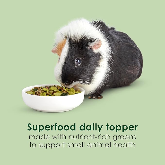 Kaytee Super C Greens, Daily Food Topper with Superfoods for Small Animal Pets, Contains Long-Lasting Vitamin C for Immune Support, 2.75 Ounces (Pack of 4)