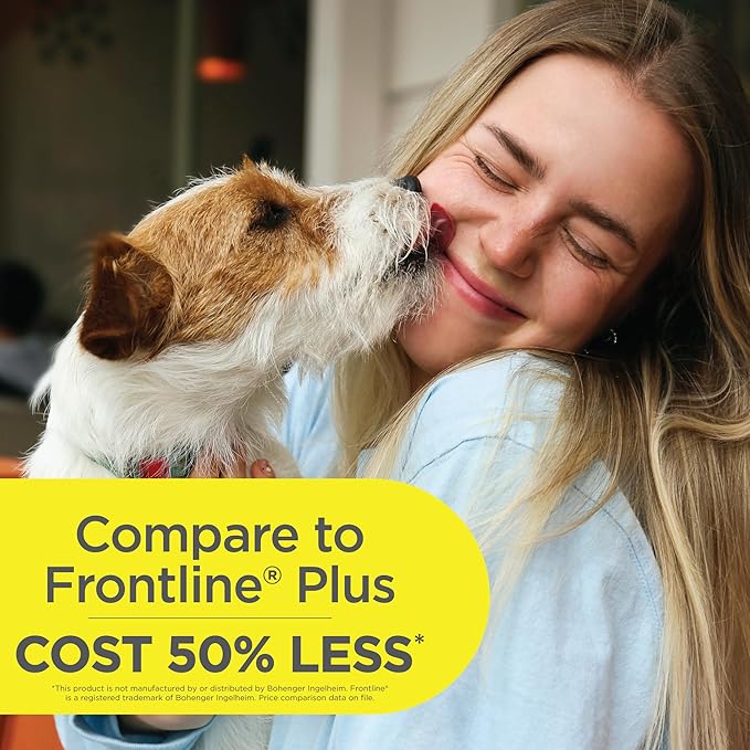 FirstAct Plus Flea Treatment for Dogs, Medium Dogs 23-44 lbs, 6 Doses, Same Active Ingredients as Frontline Plus Flea and Tick Prevention for Dogs