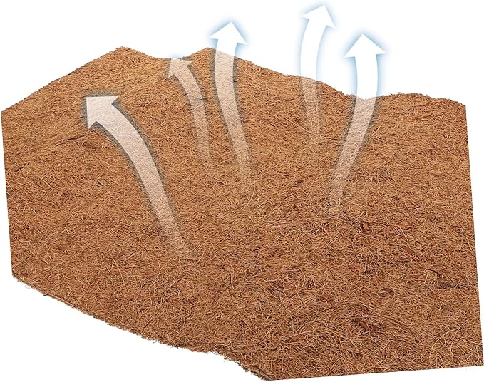 GALPADA Natural Coconut Fiber Reptile Bedding Mat Breathable Liner for Tortoise Lizard and Snake Habitats Substrate for Comfortable Reptile Care