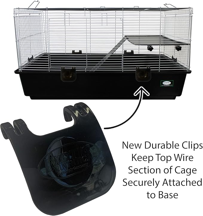 Zanzibar Cage - Durable Spacious Pet Habitat - Hedgehogs, Guinea Pigs, Small Rabbits, Syrian Hamsters, Degus, Tortoises, Lizards and Other Small Pets