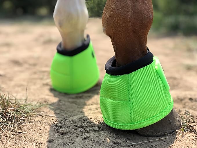 TGW RIDING 2520D Horse Bell Boots No-Turn Horse Bell Boots, Equine Ballistic Hoof Overreach Bell Boot, Pair
