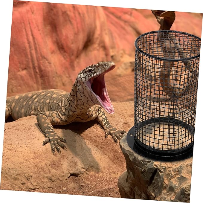 Gadpiparty Reptile Heat Pad Lampshade Cover Scald Protection for Reptile Tank Easy Install Pet Supplies