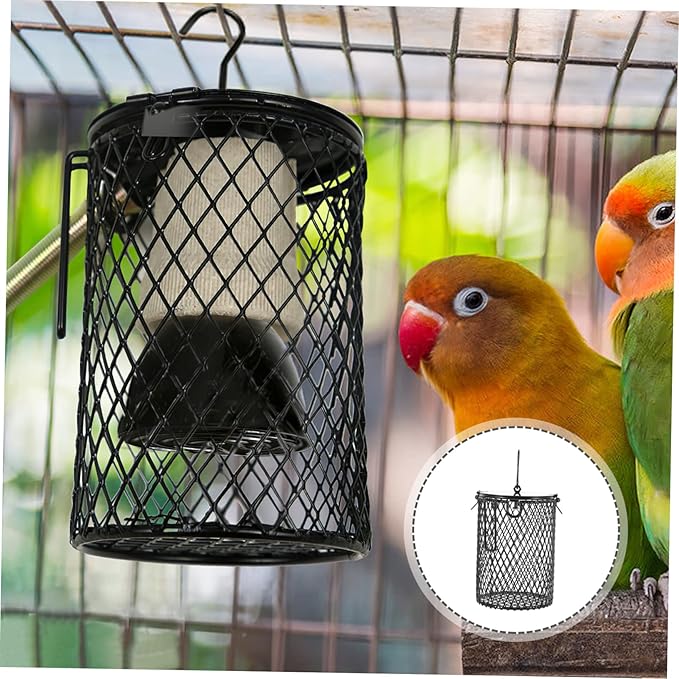 Lamp Mesh Cover for Reptiles Protective Heating Light Shade for Crawler Living Box Structure Compatible Bulbs