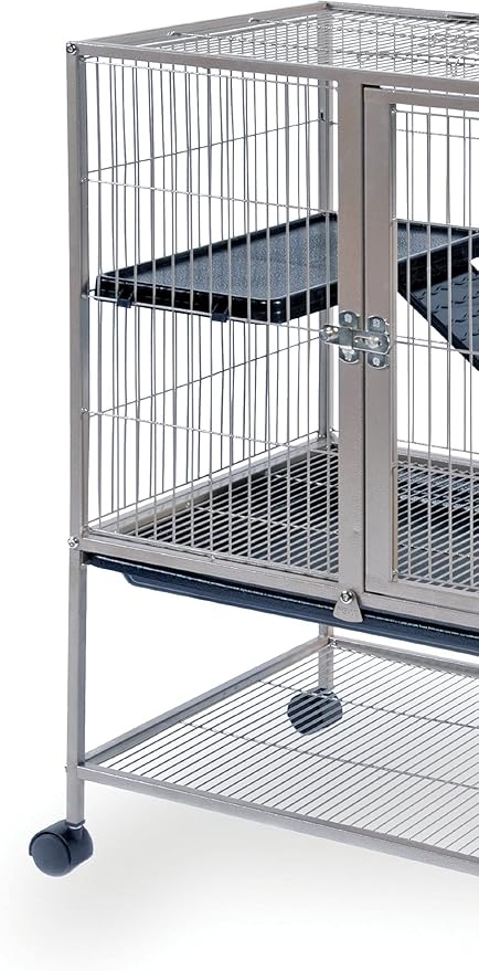 Prevue Frisky Ferret Cage with Stand 486 Coco Brown, 25 x 17.125 x 34 IN