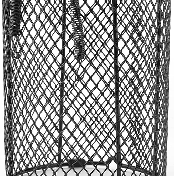 Reptile Anti-Scald Lamp, Mesh Cover, Durable Heating Shade for Ceramic Bulb Day and Night, Suitable for Reptile Owners (Round)