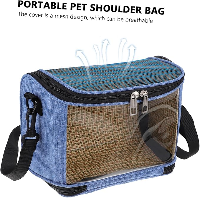 Capacity Transparent Parrot Carrier Bag with Breathable Mesh Adjustable Shoulder Strap Portable Pet Shoulder Bag for Travel and Outdoor Use