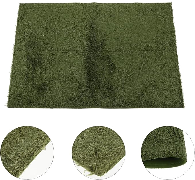 Milisten Reptile Carpet Mat for Terrarium Substrate Comfortable Non-Adhesive Liner for Snakes Lizards Turtles Washable and Reusable for Reptile Habitats