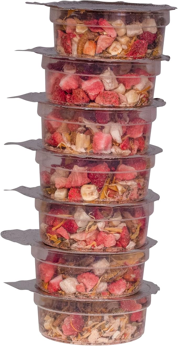 Healthy Herp Box Turtle Food Instant Meal for Reptiles - Nutritious Turtle and Tortoise Food, Habitat Accessories - Made in USA, Quick Prep - 7 x 0.19 oz (5.4g) Cups