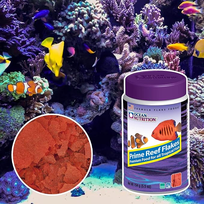 Ocean Nutrition Prime Reef Flakes 5.5-Ounces (154 Grams) Jar