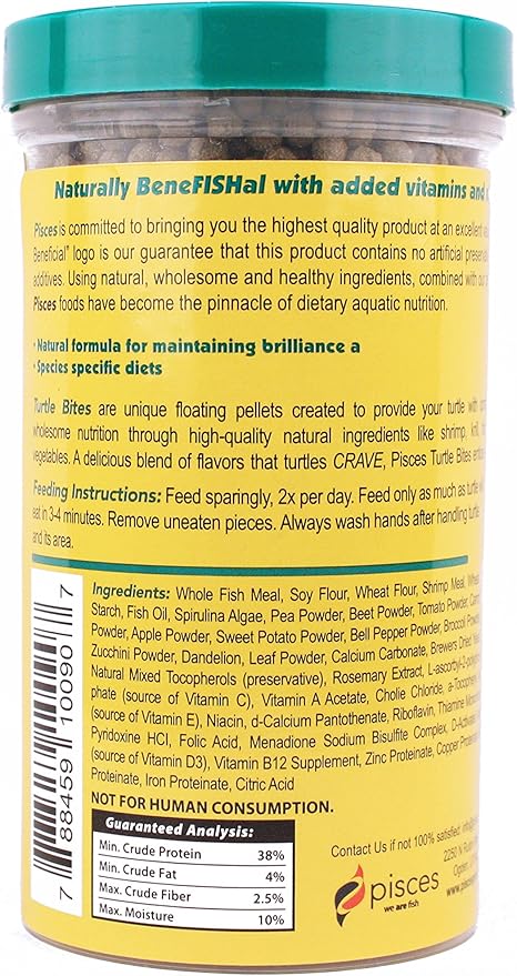 Pisces Pros Turtle Bites (4.96 oz)