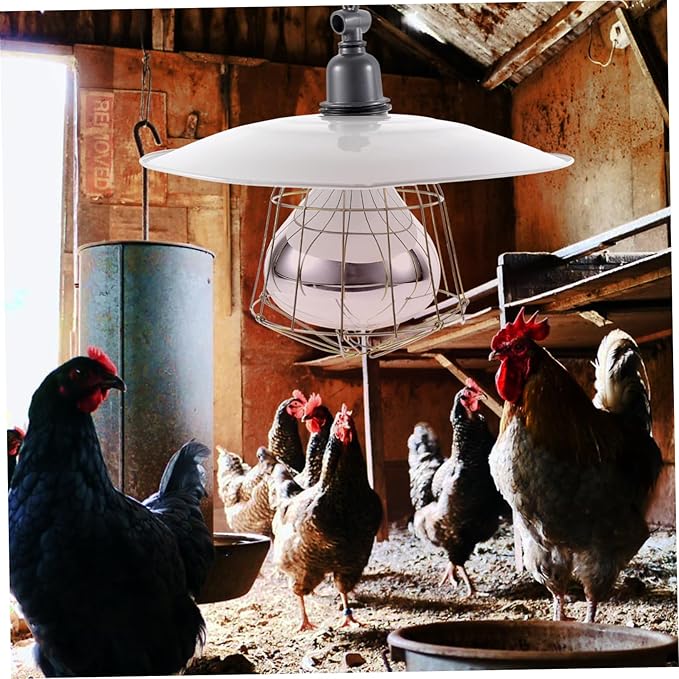 KESYOO Livestock Heat Lamp for Pigs and Poultry Efficient Heating Uniform Temperature Distribution Warm Lighting for Animals for Brooders and