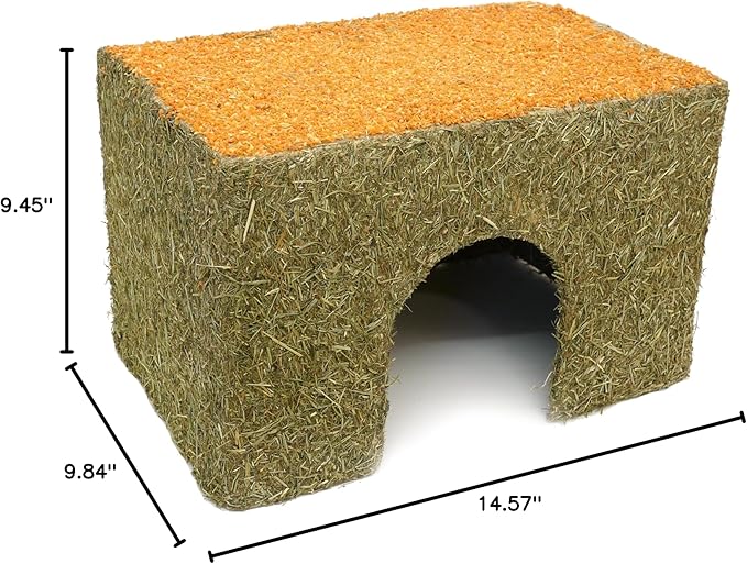 Rosewood Naturals Carrot Cottage Rabbit House, Large
