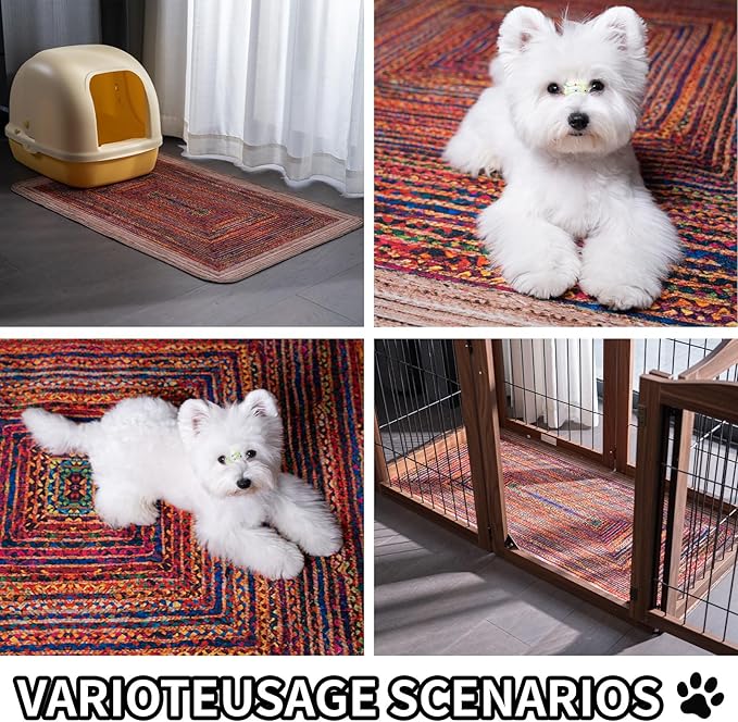 Washable Pee Pads for Dogs, Reusable Puppy Potty Training Pads, Ultra-Absorbent Thick Waterproof Leak-Proof Non-Slip Pads & Mat for Crate, Playpen, Floor, Whelping & Housebreaking , 2 Pack 36"x36"