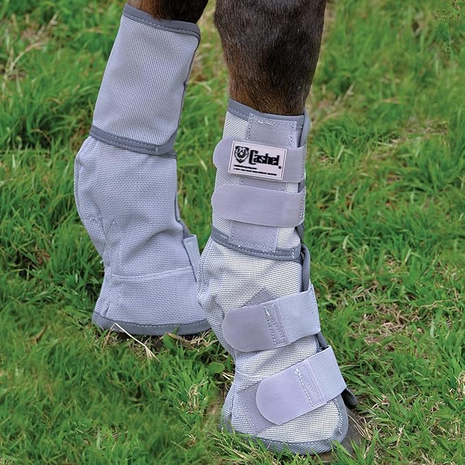 Cashel Crusader Horse Leg Guard Fly Boots 3, Grey, Mini Pony, (CASC-LG3)