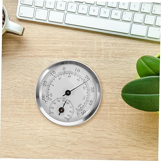 Abaodam Accurate Digital Hygrometer Plastic Temperature Humidity Reader for Homes Offices Greenhouses and Vehicles with Easy to Read Display and Durable Design