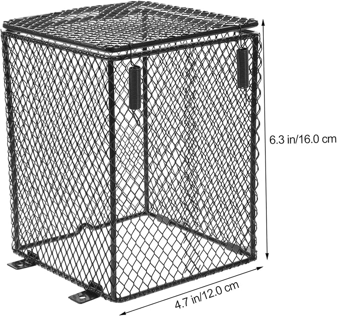 BESPORTBLE Bird Cage Heat Lamp Cover Mesh Reptile Heating Lamp Protector Durable Scald Design for Turtles Snakes and Birds Easy Installation for Safety and Aesthetic Use