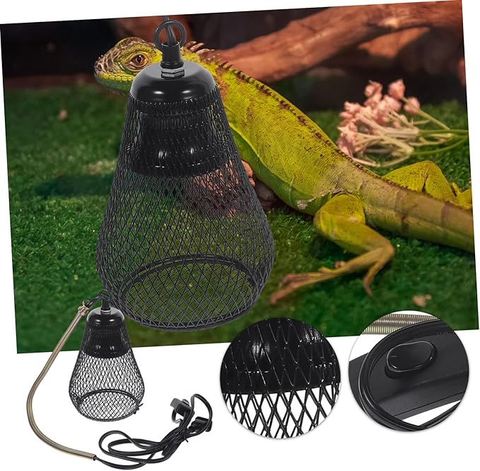 HANABASS Chameleon Cage Accessories Reptile Lamp Cover -Scald Light Cover Heat Lamp for Reptiles