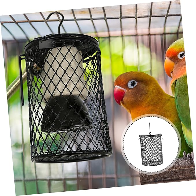 GANAZONO Reptile Heating Lamp Protective Cover Scald Lampshade for Pet Box Light Insulation for Parrots Turtles Lizards and Birds Easy Installation Design