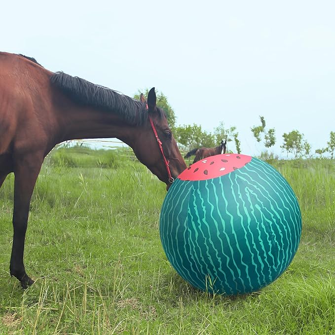 40" Horse Ball Cover, Ball Over for Horses(Watermelon Pattern, 40inch)