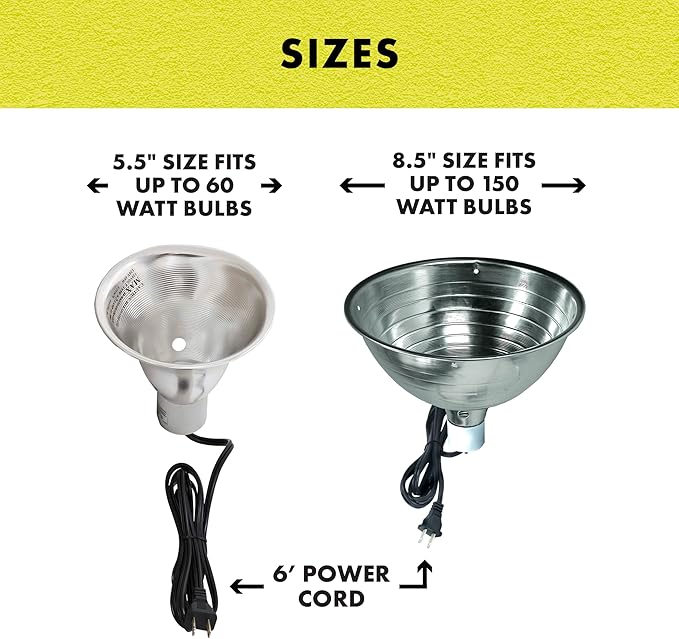 Zilla Silver Reflector Domes 8.5 Inches