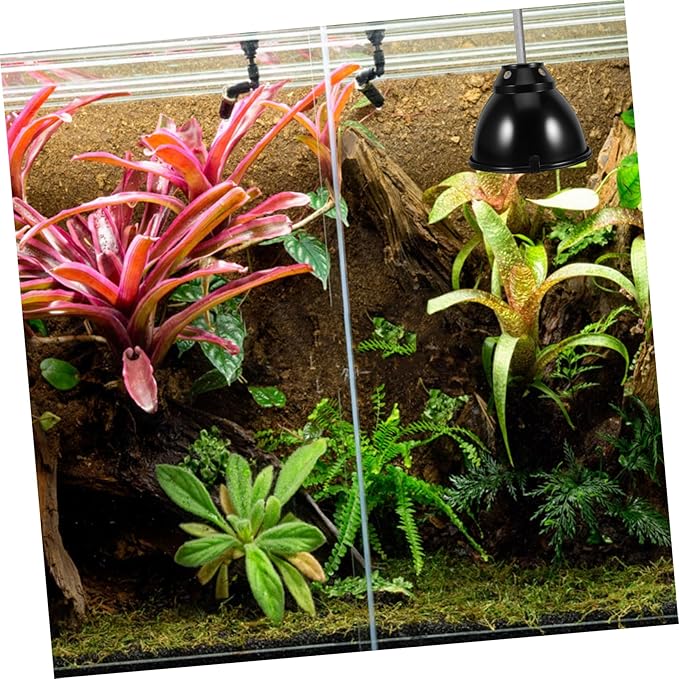 1Set Aluminum Reptile Dome Light Shade Scald Lamp Cover for Heating Insulation Protection for Lizard Snake Turtle Fast Heating Design