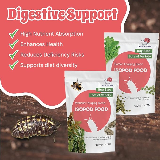 Snout and Shell Isopod Foraging Bundle – Garden & Wetland