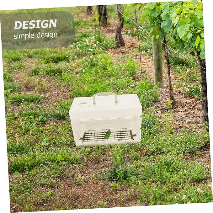 Luxshiny Portable Small Bird Carrier Cage with Ventilated Design for Parrots and Cockatiels Lightweight Travel Transportation Cage for Hiking Outings and Daily Use