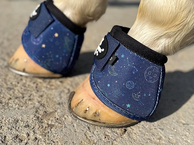 TGW RIDING 2520D Horse Bell Boots No-Turn Horse Bell Boots, Equine Ballistic Hoof Overreach Bell Boot, Pair