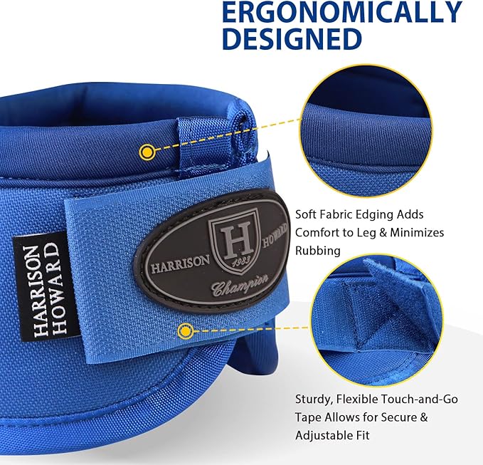 Harrison Howard Horse Bell Boots Overreach Bell Boots No-Turn Bell Boots for Horse-Durable Protective Hoof Boot
