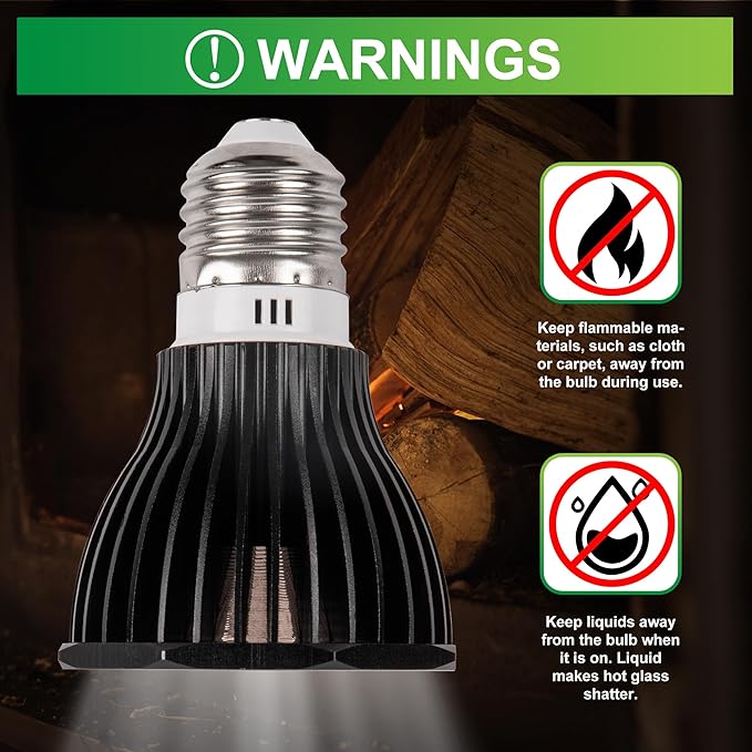 UVB Reptile Light Bulb 5.0, 5W LED High Intensity UV Replacement Lamp Bulbs for Tropical Reptiles Bearded Dragon Hermit Crab Turtle Leopard Gecko Tank Chameleons Iguanas Snake - 1 Pack