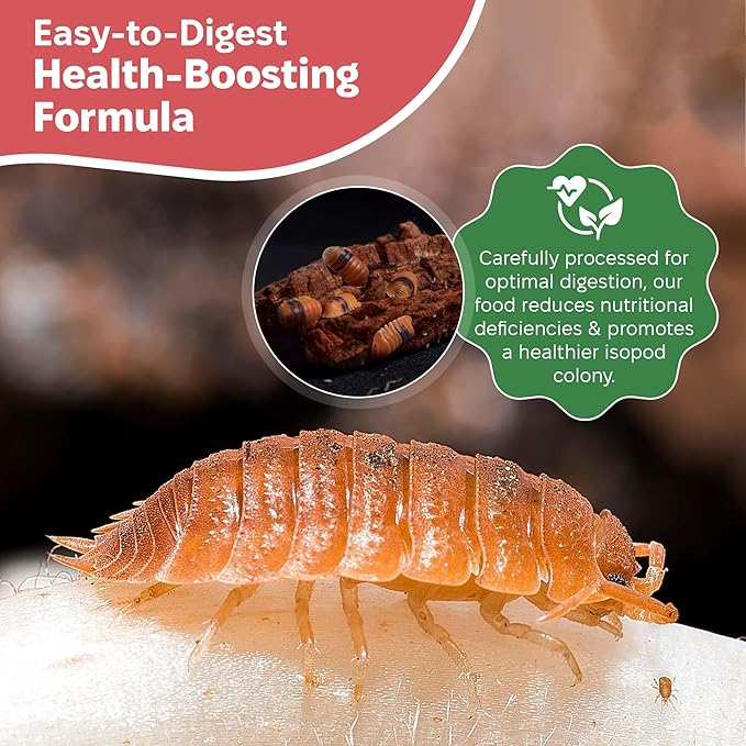Snout and Shell Wetland Foraging Isopod Food – Bioactive Blend