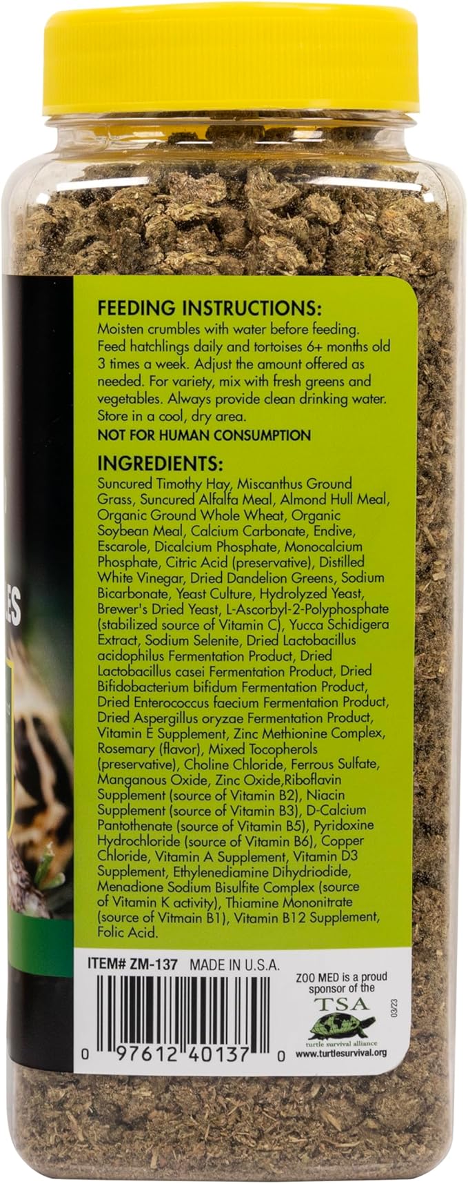 Zoo Med - Food CRMBL TORTSE 16OZ